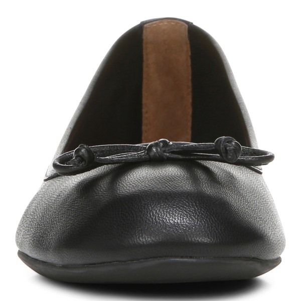 Vionic Flats Ireland - Callisto Flat Black - Womens Shoes Clearance | EMIPH-8793